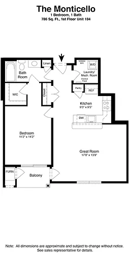 Floor plan Monticello