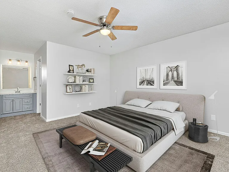 Virtually Staged Master Suite
