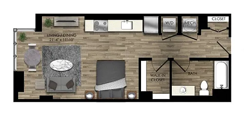 Floor plan Studio-20W