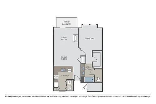 Floor plan Plan 1B