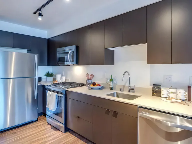 Stainless Appliances Including Gas Ranges in Select Apartments