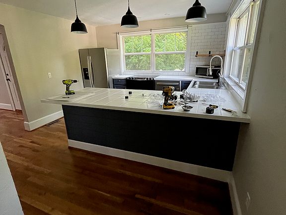 kitchen from the side entry