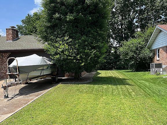 Right side of house 