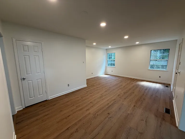 Living Room with new lighting throughout.