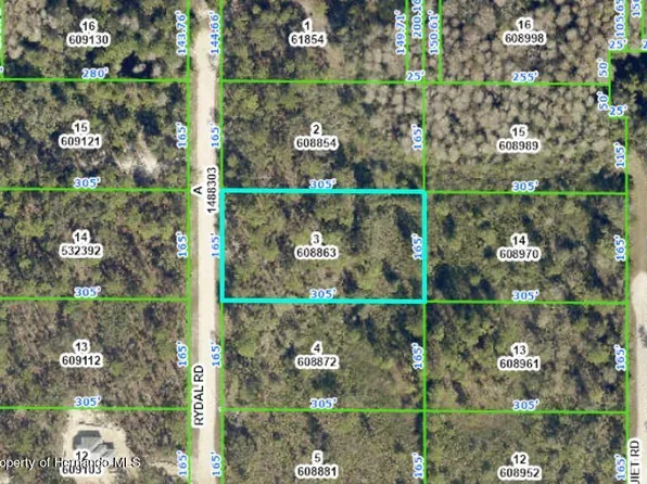 LOT 3 Rydal Rd, Brooksville, FL 34614