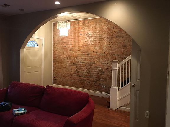 foyer - exposed brick