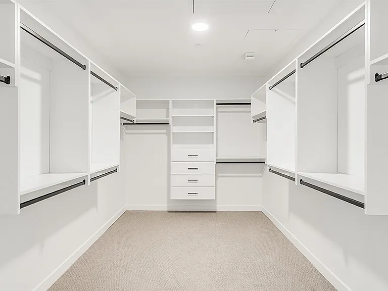 Huge walk in closet in primary suite