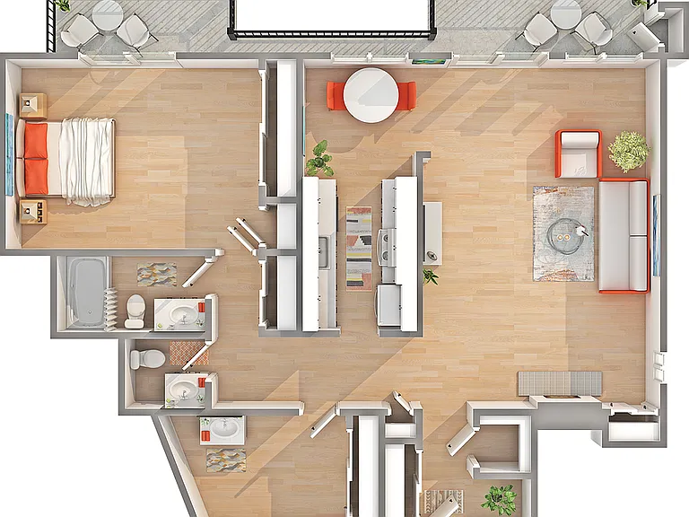 A11 | 1-Bedroom Floorplan A11 | 1-Bedroom Floorplan