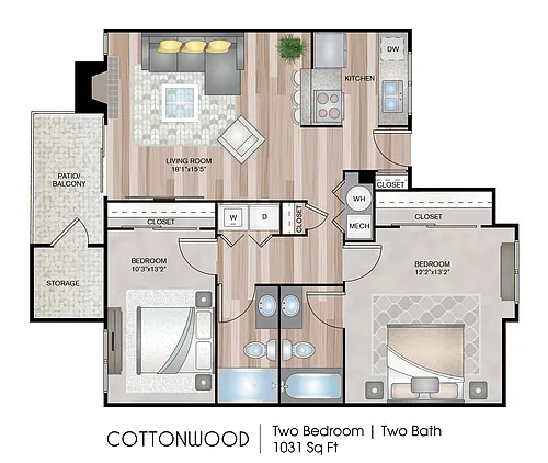 Floor plan Cottonwood Premium Plus