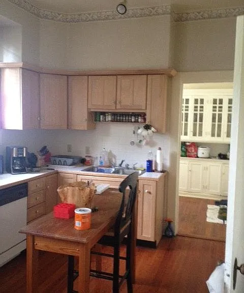 Kitchen with view to breakfast room with built in butler's pantry