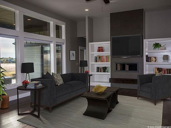 Virtually Staged Living Room
