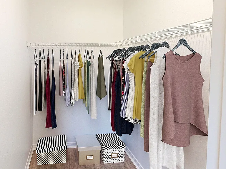 Renovated Walk in Closet