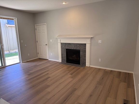 Living room with gas fireplace