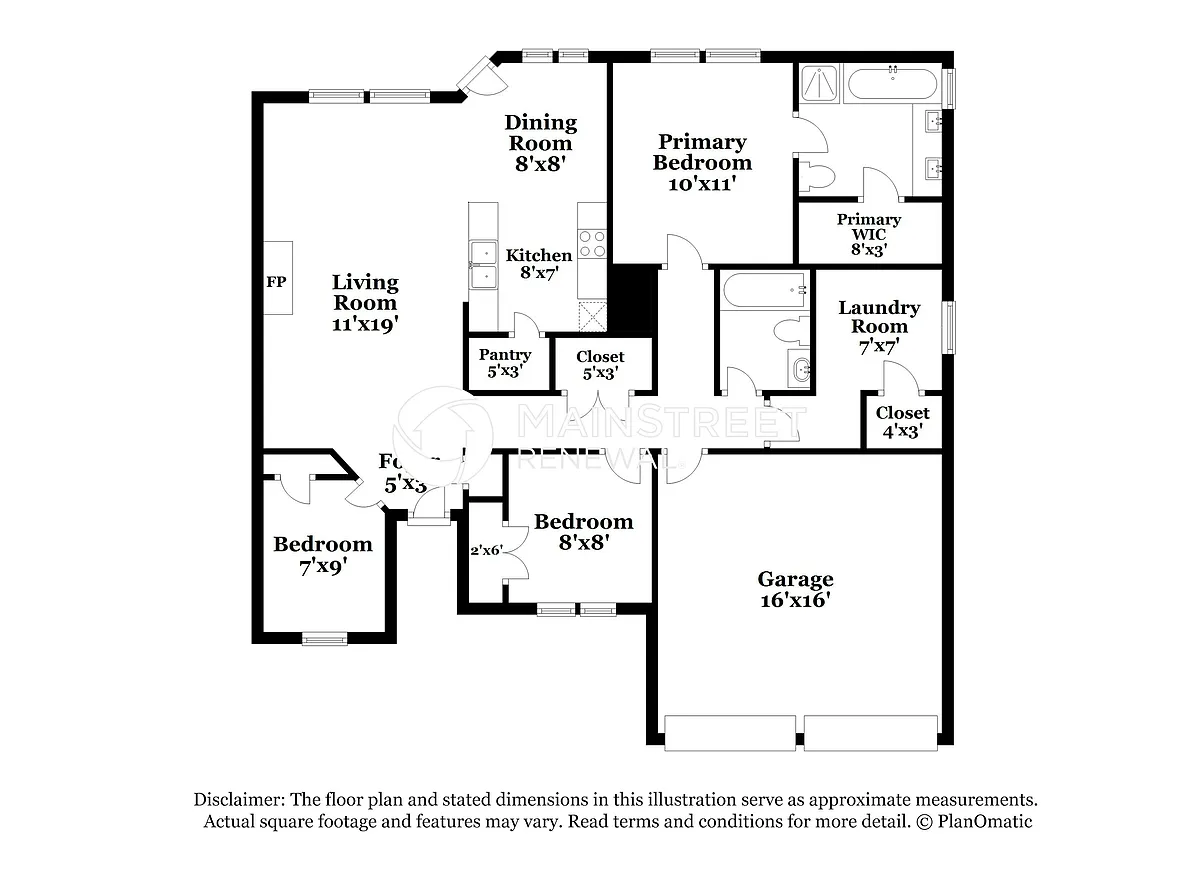 Floor Plan - 1536 Montreal Ln