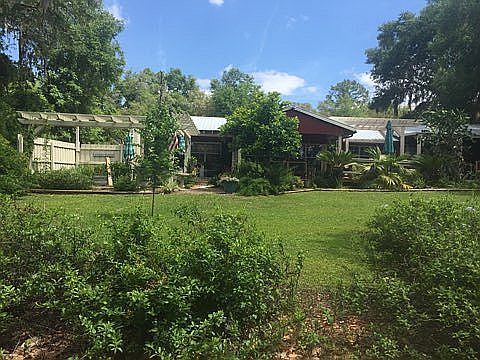 Home facing the lake
