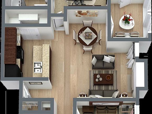 Floorplan B1 _ 913 Sq. Ft. | 2 Bed, 2 Bath at 4060 Preferred Place, Dallas, TX Floorplan B1 _ 913 Sq. Ft. | 2 Bed, 2 Bath at 4060 Preferred Place, Dallas, TX