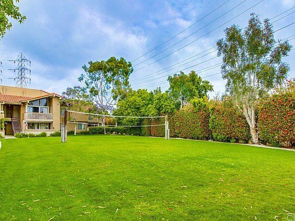 Grass volleyball court