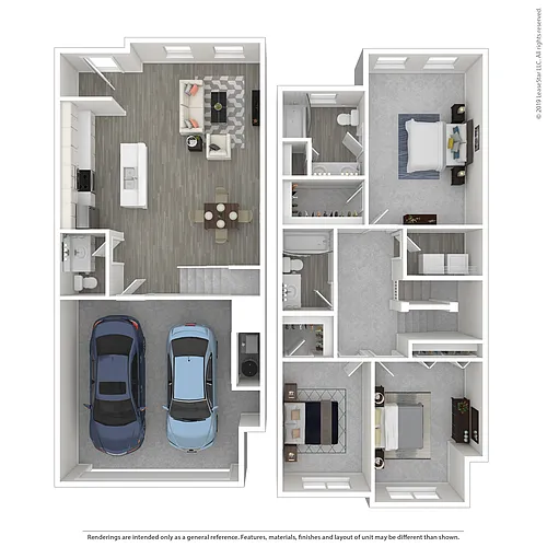 Floor plan 3x2 Townhome