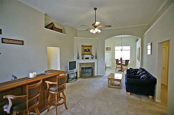 12' Ceilings in all Living Areas