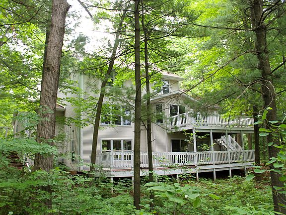 Private, wooded backyard