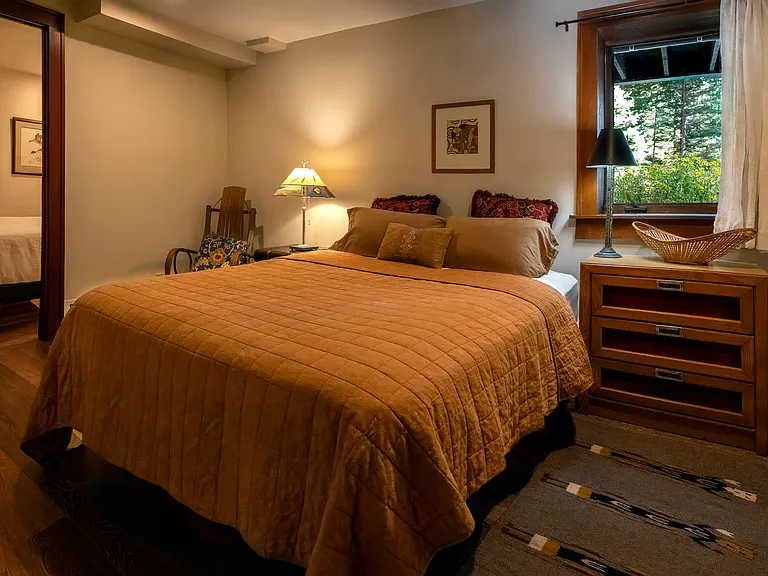 Lower bedroom of two bedroom suite