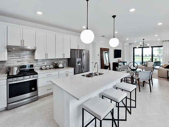 Kitchen with ample storage options