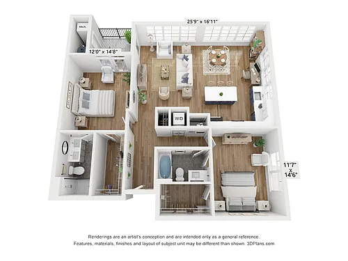 Floor plan 2C