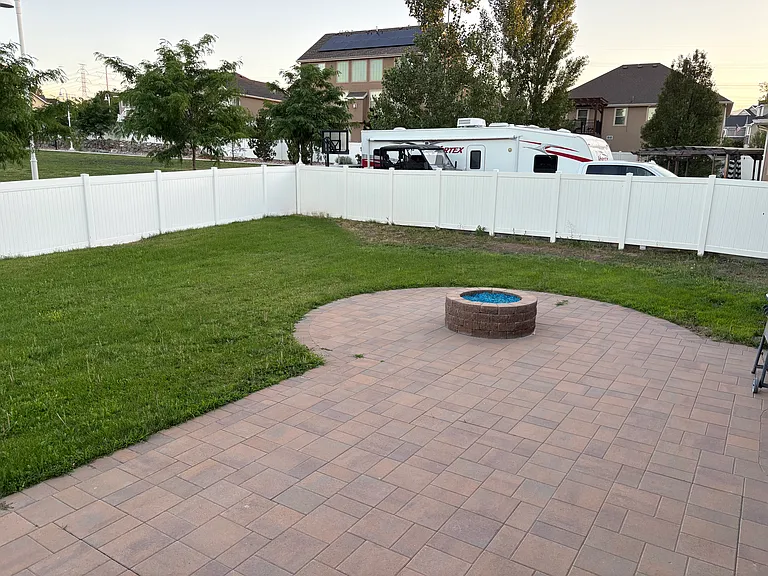 Patio and gas fire pit