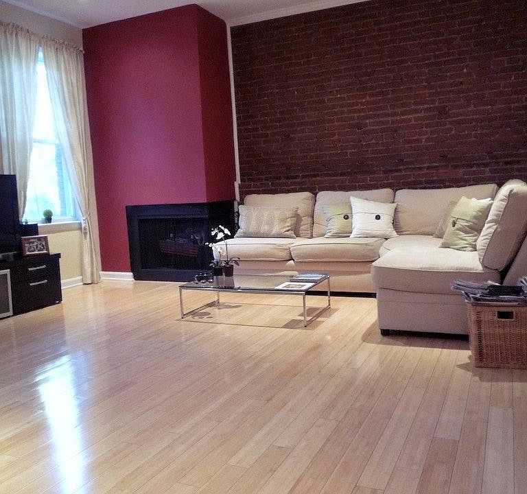 Spacious Living Room with fireplace