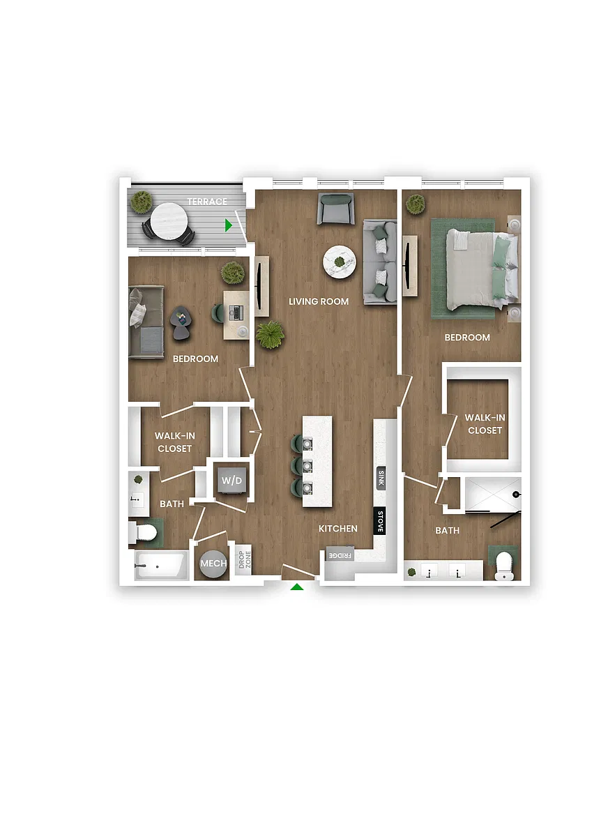 Floor plan B19B