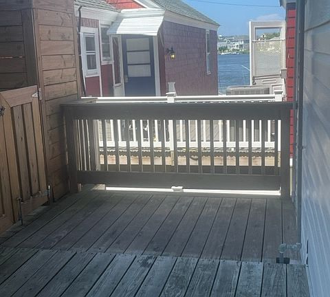 Outdoor deck area
