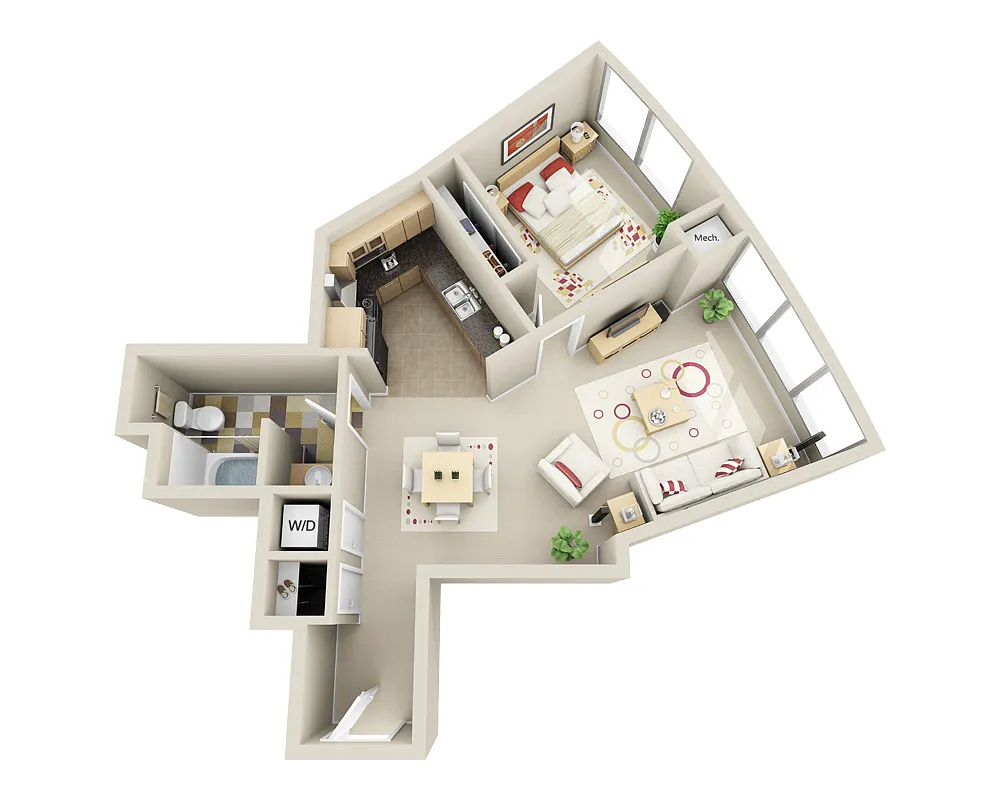 Floor plan Club 07's