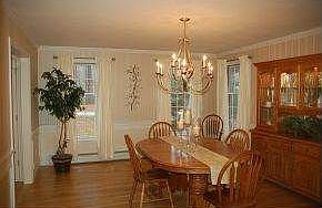 dining room with crown molding