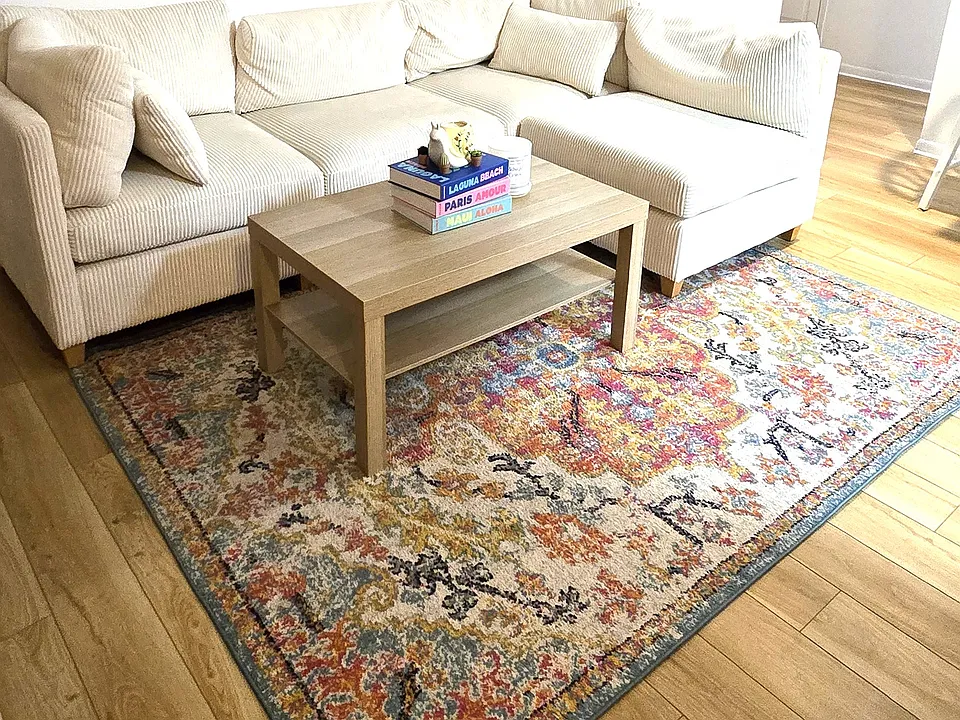 living room with beautiful hardwood floors
