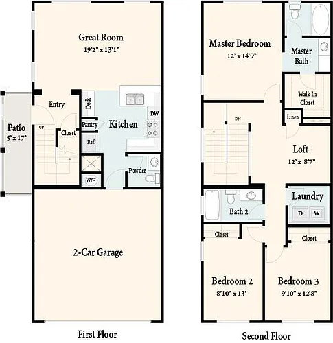 Floor plan Martinique - 2 Car Garage