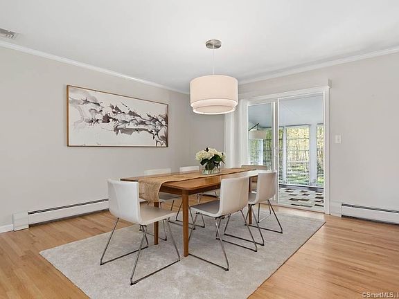 Large open dining room. Generous space for dining and family gathering.