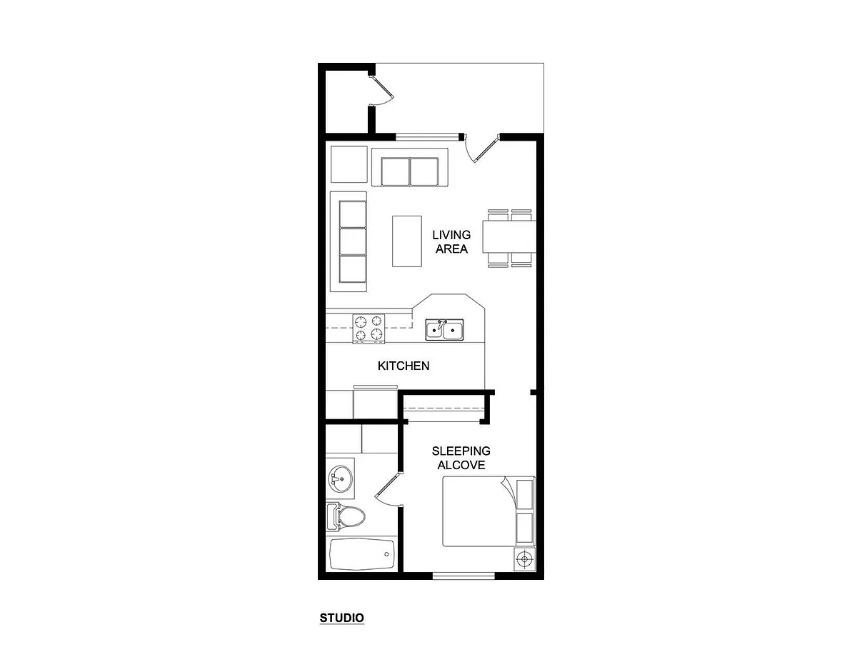 Floor plan Studio