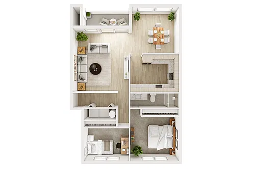 Floor plan GGI - 2x1 Income Restrictions Apply