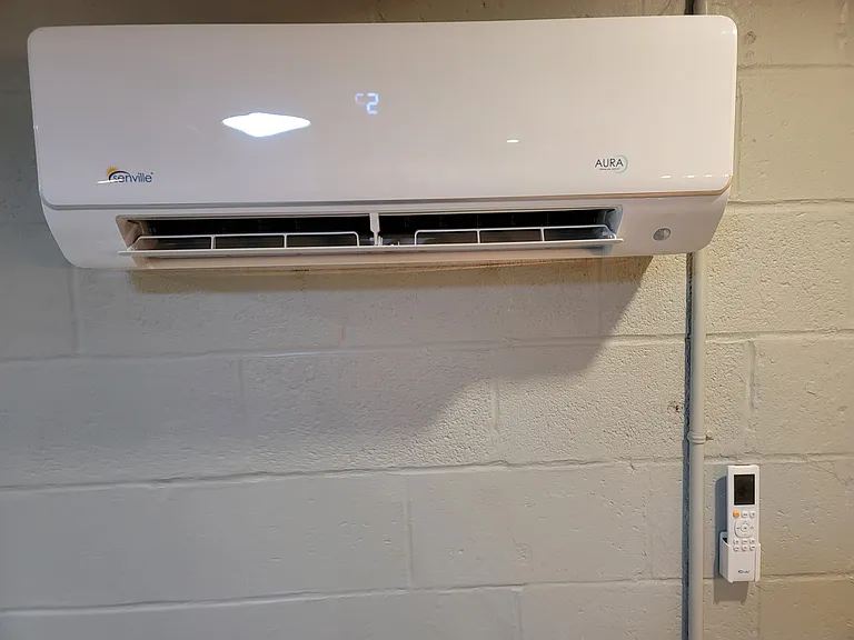 Ductless mini split heat pumps -- extremely high efficiency heating and cooling, saves you money!