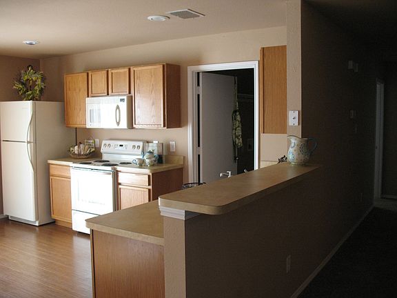 view into kitchen