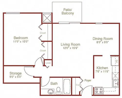 Floor plan Franklin Upper