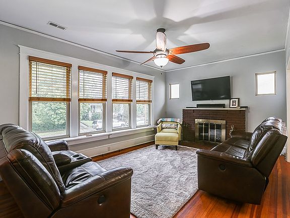 spacious lr with wood floors