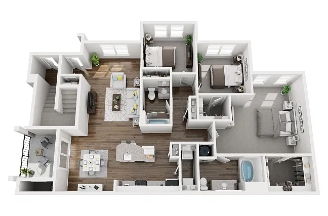 Floor plan Washington Renovated