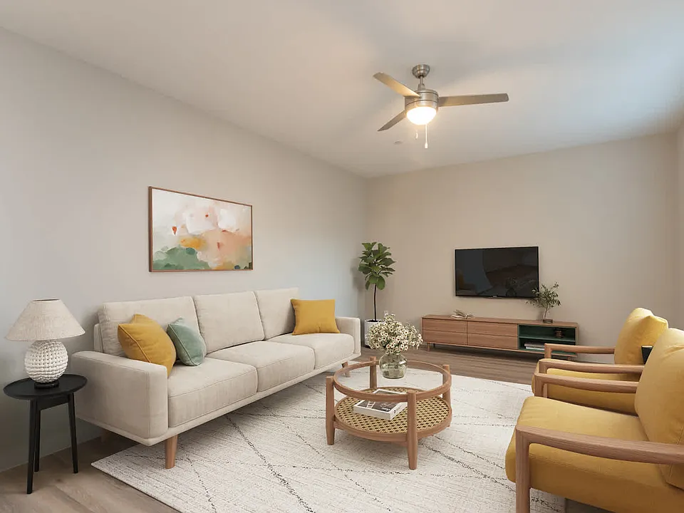 Living Room with Hard Surface Flooring