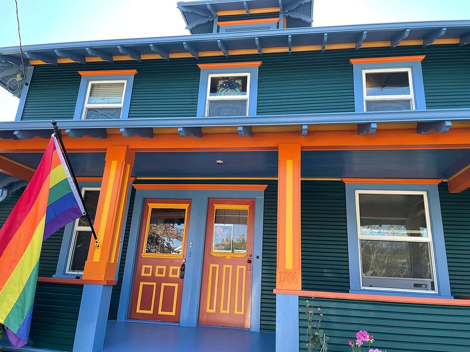 Front porch and door