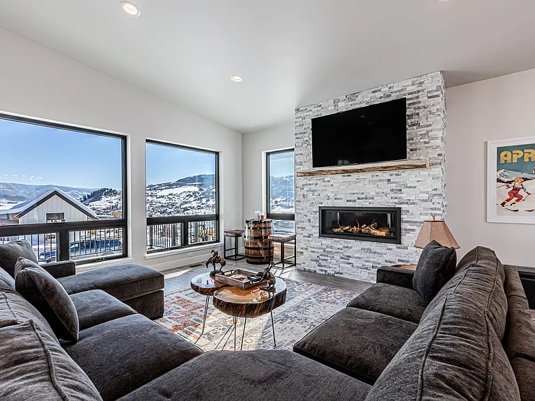 Upper Level - Living Room with Views to the Southeast