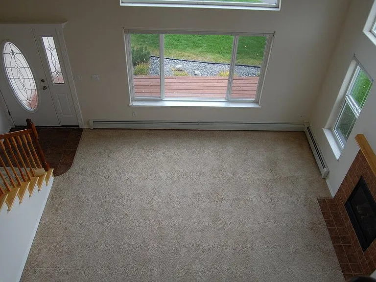 Living room bay windows