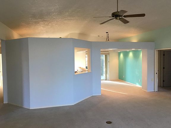 Dining room on right, kitchen on left