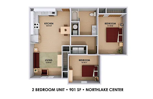 Floor plan 2 Bedroom