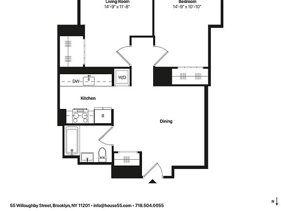 2nd image of 55 Willoughby St #6C